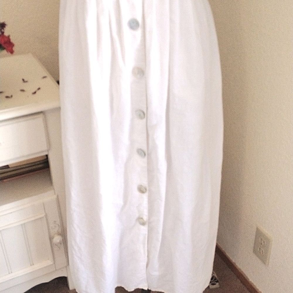 Karin Stevens White Cotton Blend Dress - Picture 4 of 11